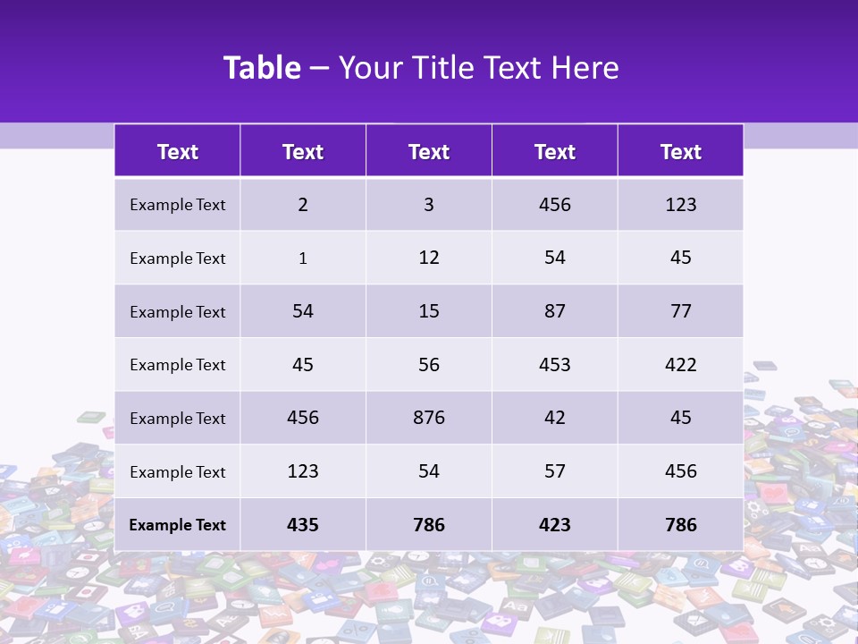 A Cell Phone Sitting On Top Of A Pile Of Colorful Cubes PowerPoint Template