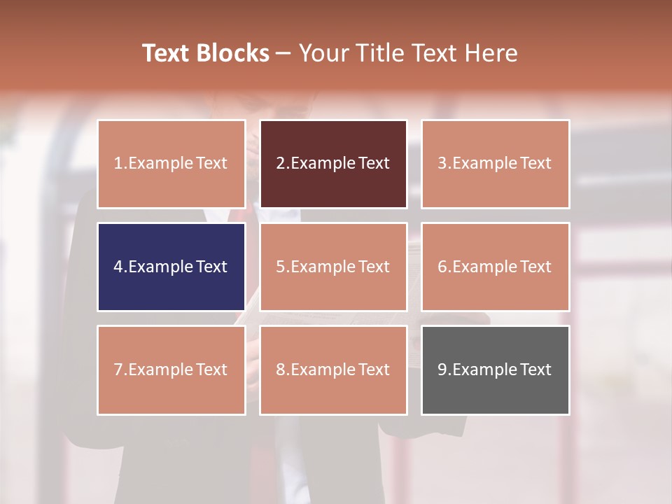 A Man In A Suit Reading A Newspaper PowerPoint Template