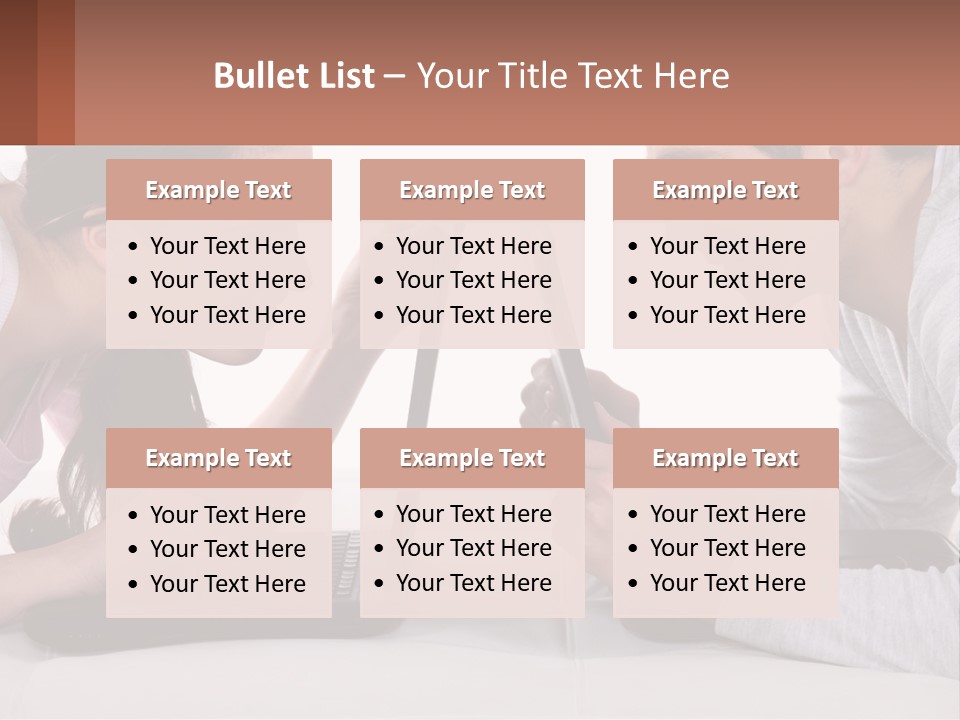 A Man And Woman Looking At A Laptop Screen PowerPoint Template