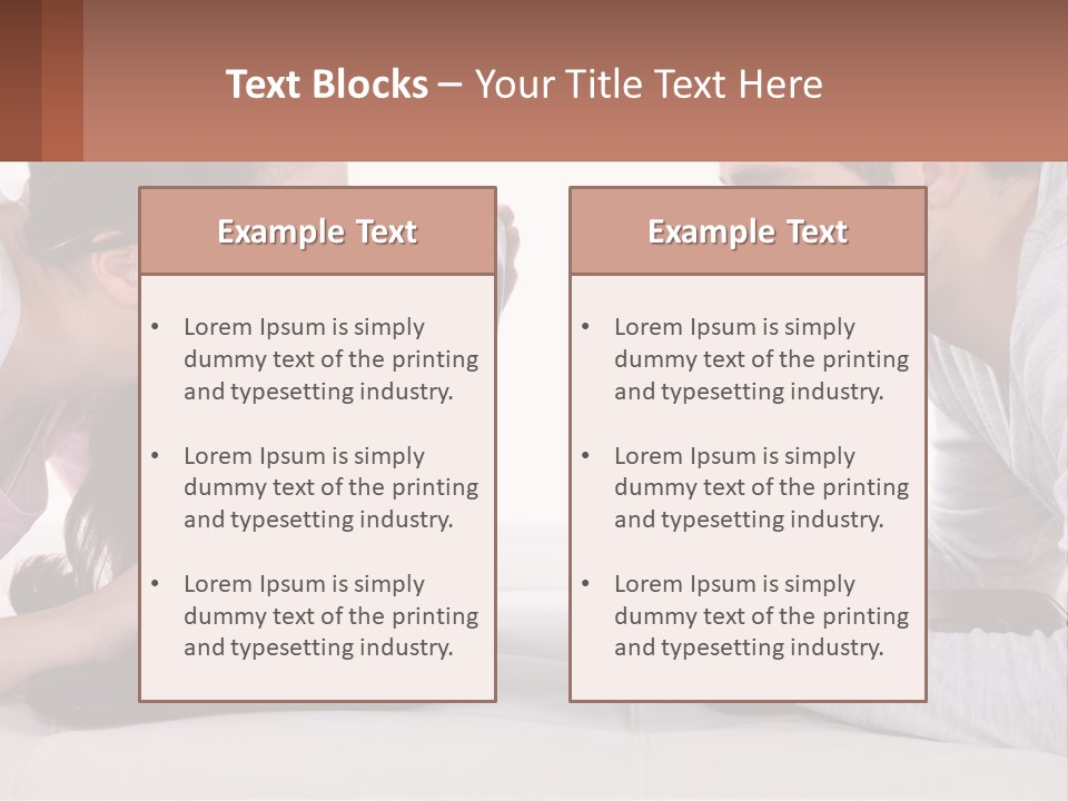 A Man And Woman Looking At A Laptop Screen PowerPoint Template