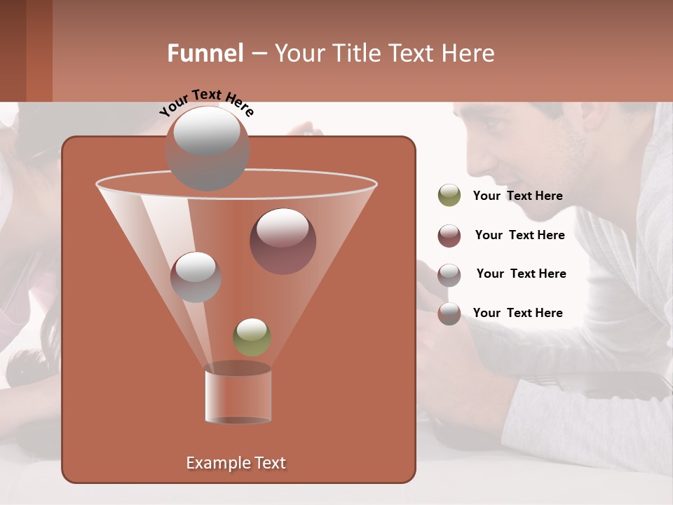 A Man And Woman Looking At A Laptop Screen PowerPoint Template