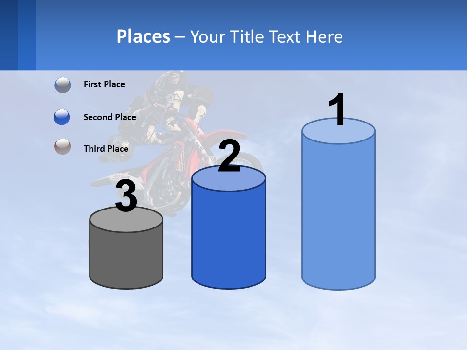 A Person On A Dirt Bike Jumping In The Air PowerPoint Template