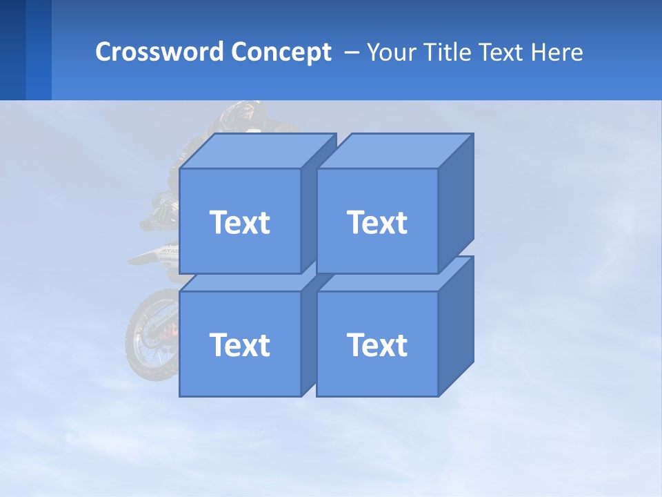 A Person On A Dirt Bike Jumping In The Air PowerPoint Template