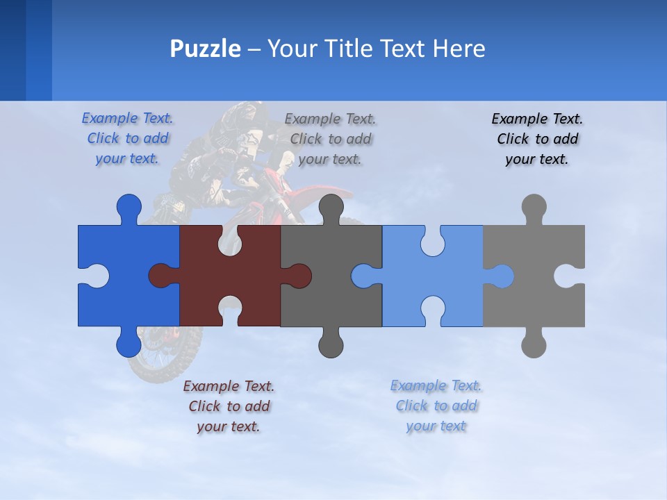 A Person On A Dirt Bike Jumping In The Air PowerPoint Template