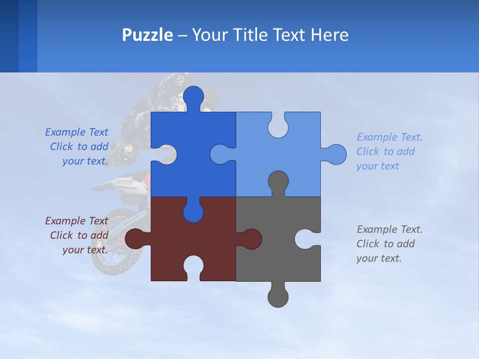 A Person On A Dirt Bike Jumping In The Air PowerPoint Template