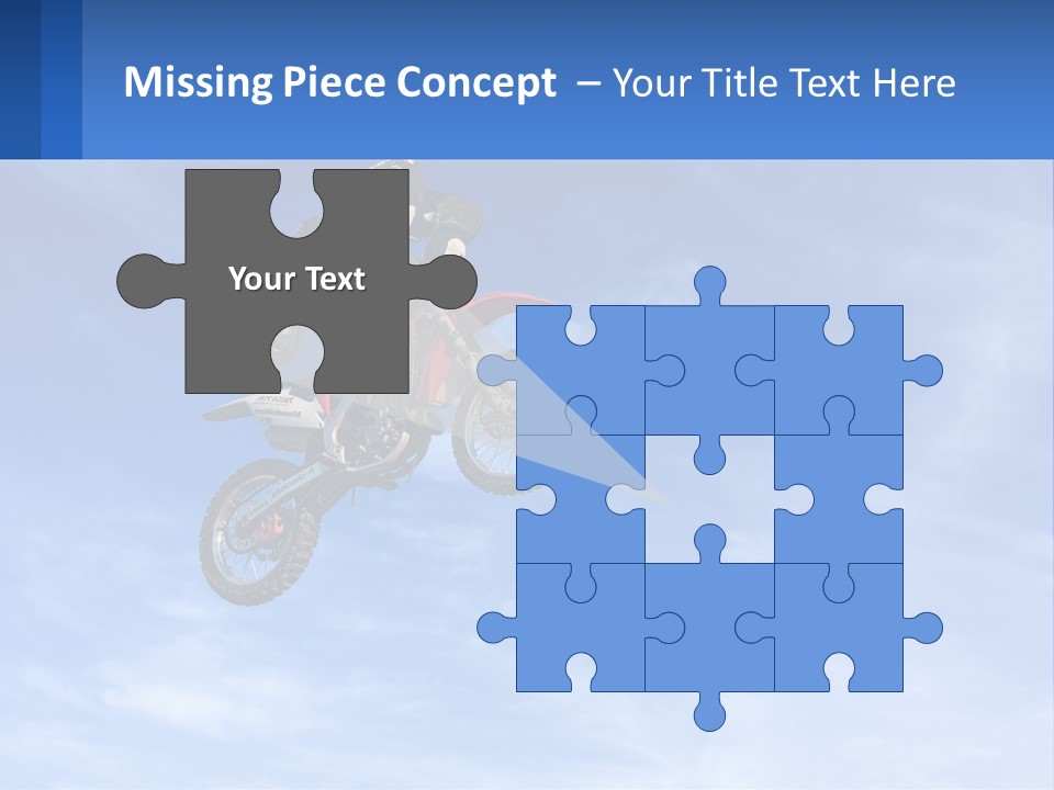 A Person On A Dirt Bike Jumping In The Air PowerPoint Template