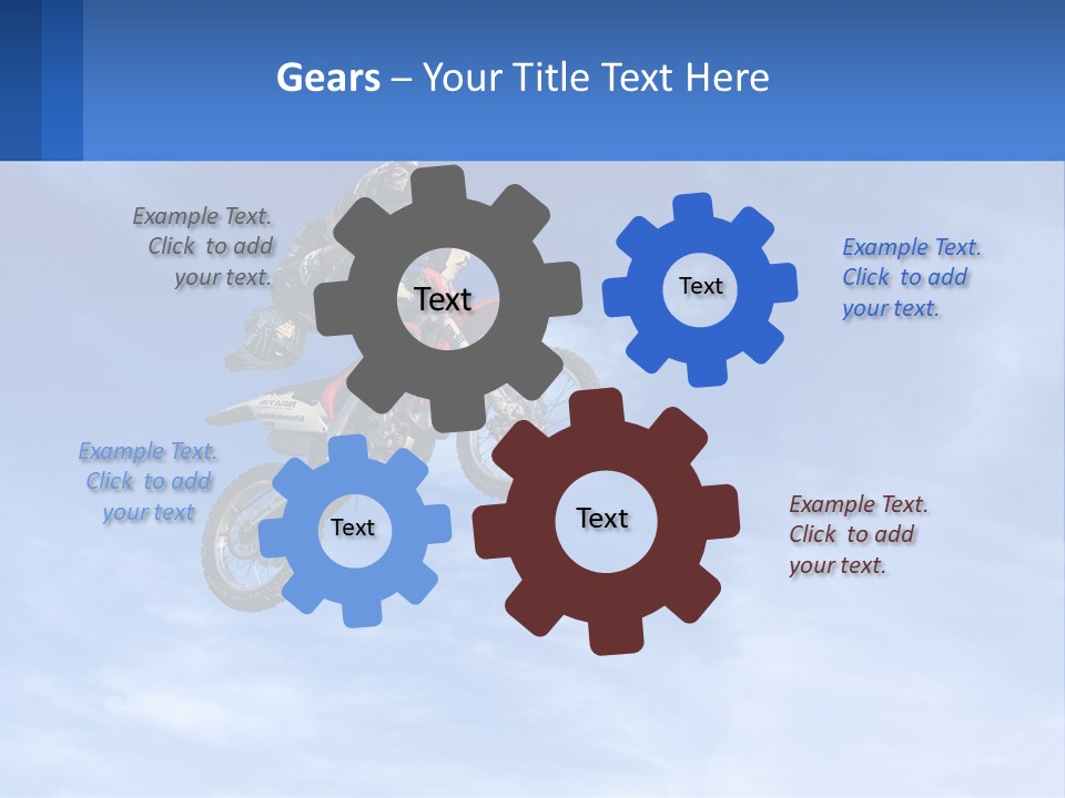 A Person On A Dirt Bike Jumping In The Air PowerPoint Template