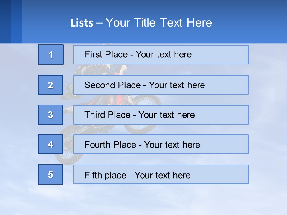 A Person On A Dirt Bike Jumping In The Air PowerPoint Template