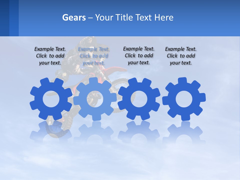 A Person On A Dirt Bike Jumping In The Air PowerPoint Template