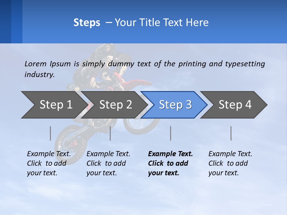 A Person On A Dirt Bike Jumping In The Air PowerPoint Template