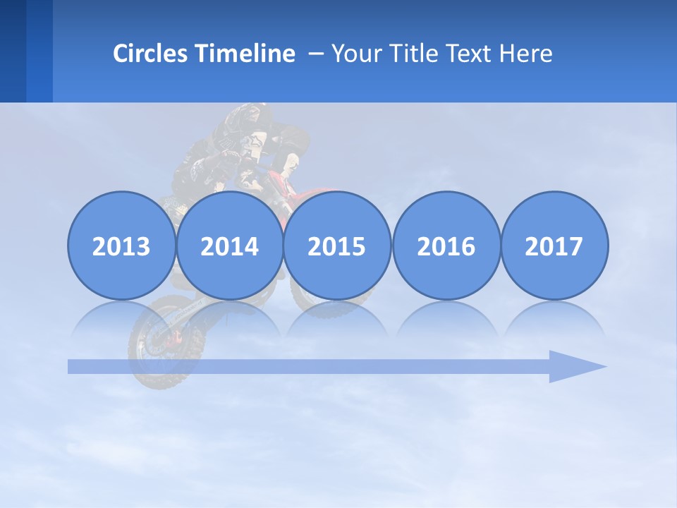 A Person On A Dirt Bike Jumping In The Air PowerPoint Template