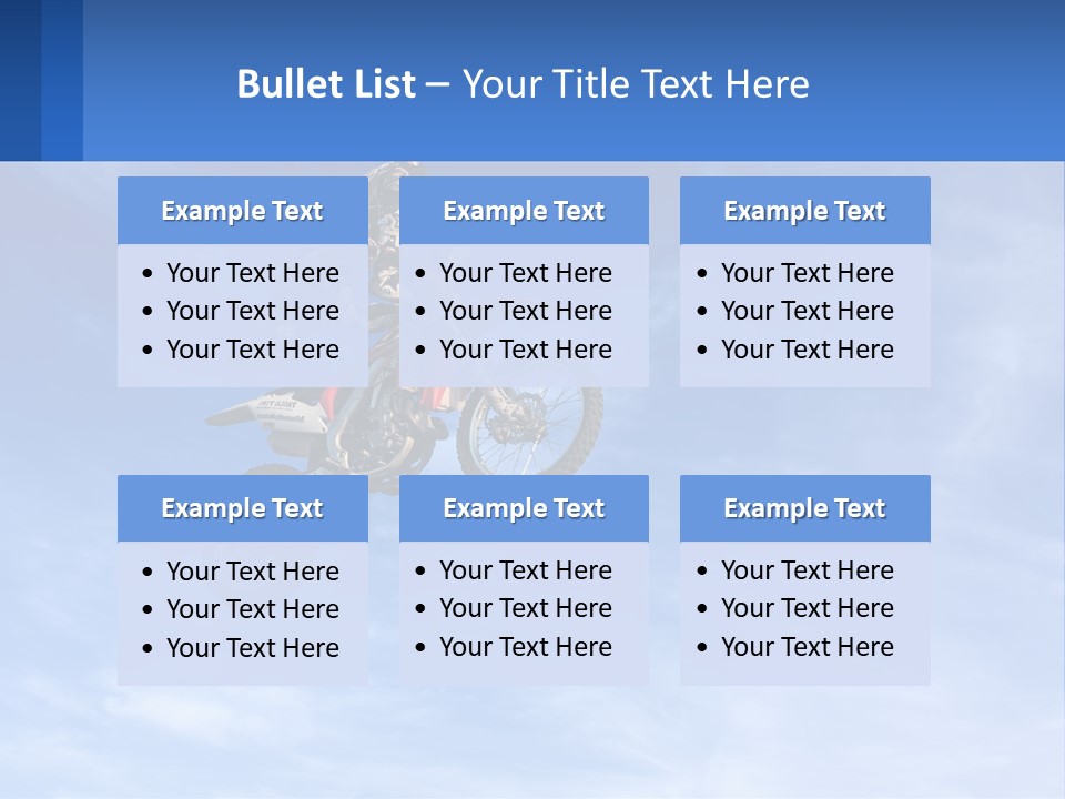 A Person On A Dirt Bike Jumping In The Air PowerPoint Template