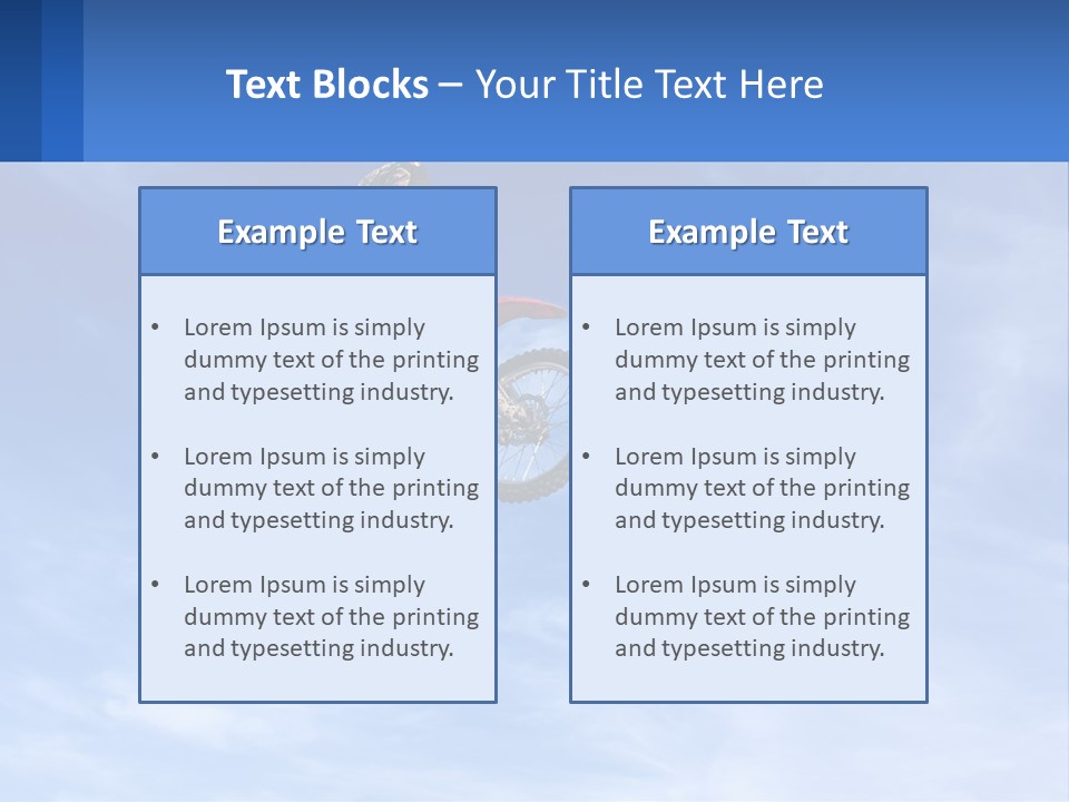 A Person On A Dirt Bike Jumping In The Air PowerPoint Template