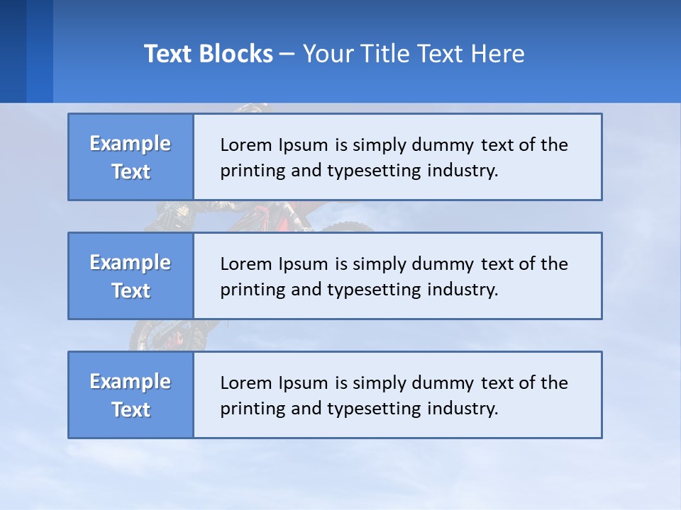 A Person On A Dirt Bike Jumping In The Air PowerPoint Template