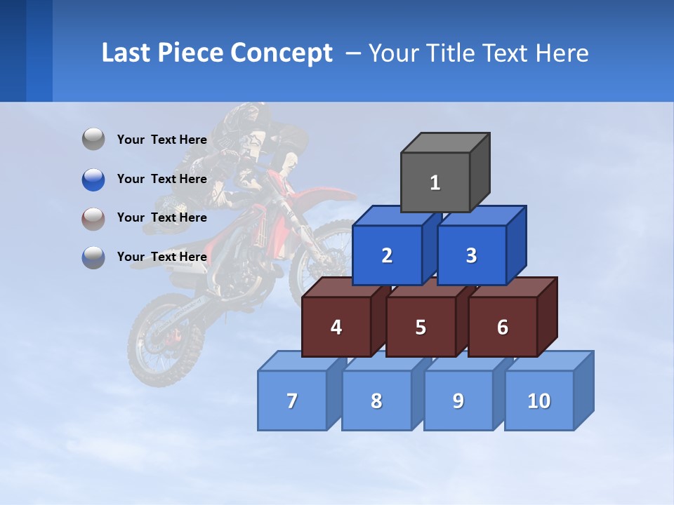 A Person On A Dirt Bike Jumping In The Air PowerPoint Template