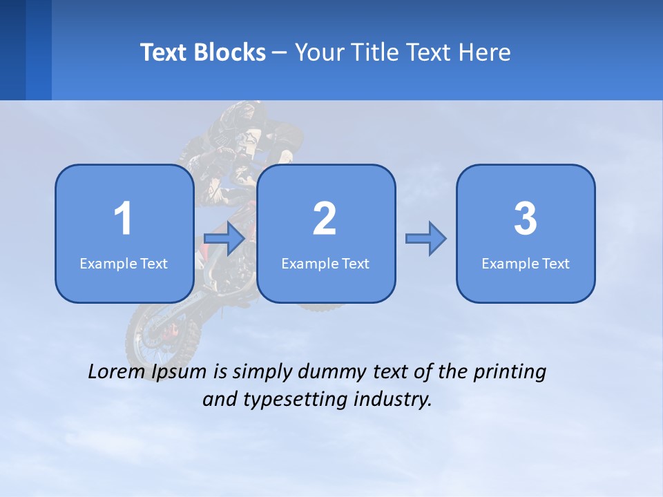 A Person On A Dirt Bike Jumping In The Air PowerPoint Template