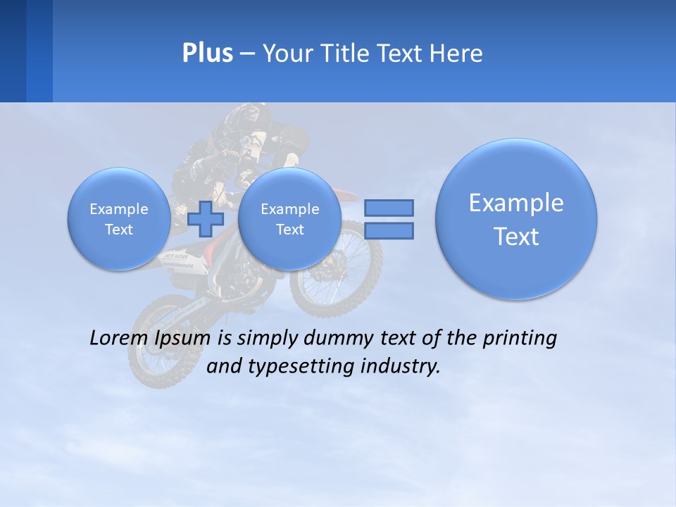 A Person On A Dirt Bike Jumping In The Air PowerPoint Template