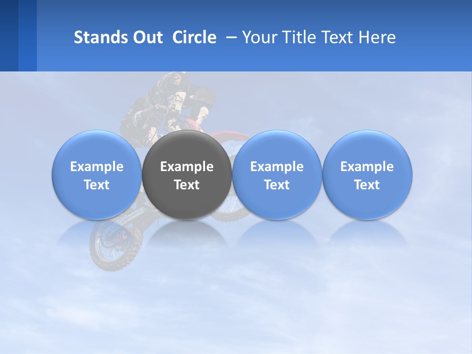 A Person On A Dirt Bike Jumping In The Air PowerPoint Template