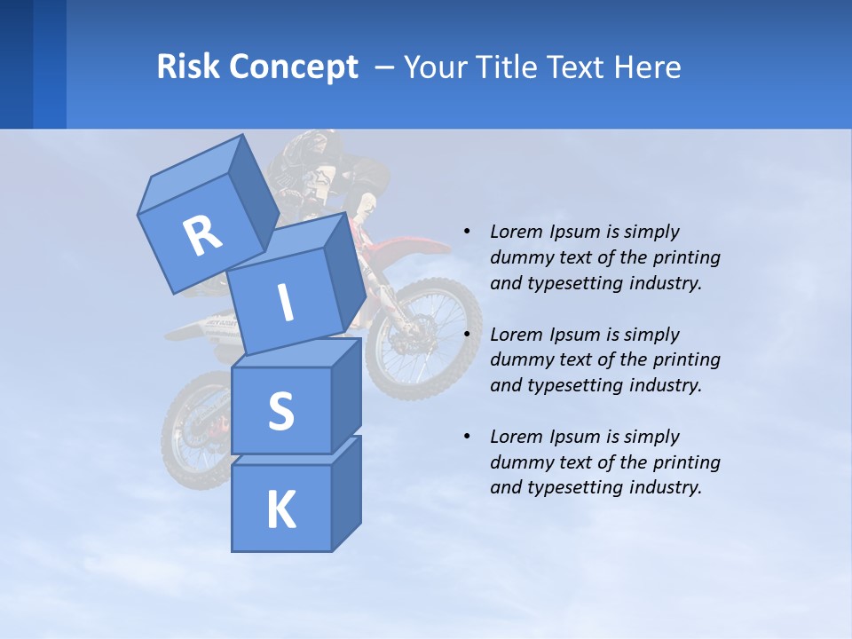 A Person On A Dirt Bike Jumping In The Air PowerPoint Template