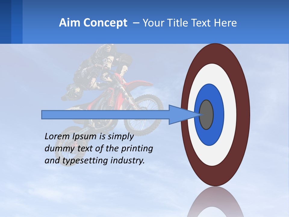 A Person On A Dirt Bike Jumping In The Air PowerPoint Template