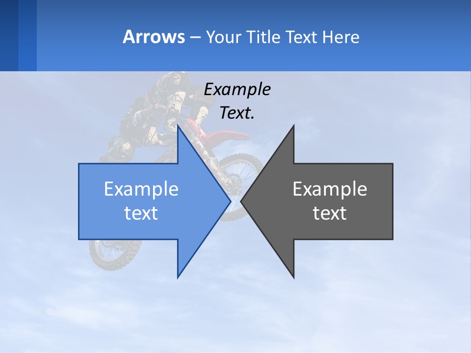 A Person On A Dirt Bike Jumping In The Air PowerPoint Template