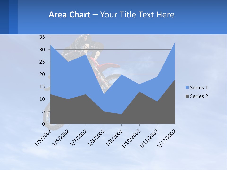 A Person On A Dirt Bike Jumping In The Air PowerPoint Template