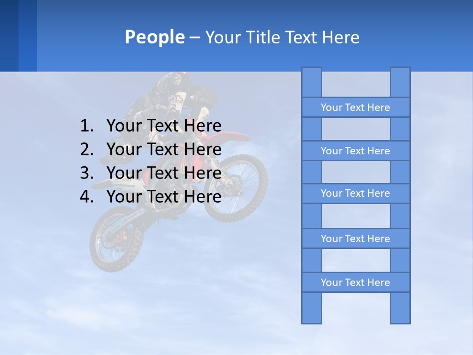 A Person On A Dirt Bike Jumping In The Air PowerPoint Template