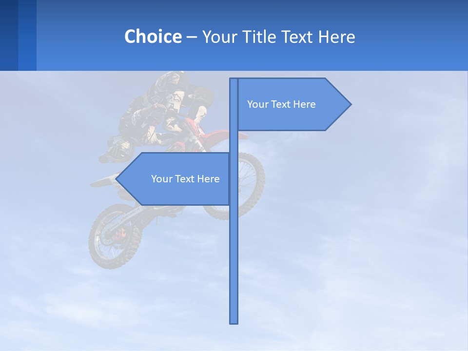 A Person On A Dirt Bike Jumping In The Air PowerPoint Template