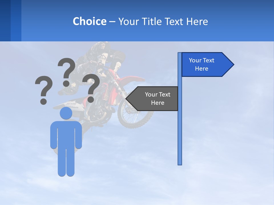 A Person On A Dirt Bike Jumping In The Air PowerPoint Template