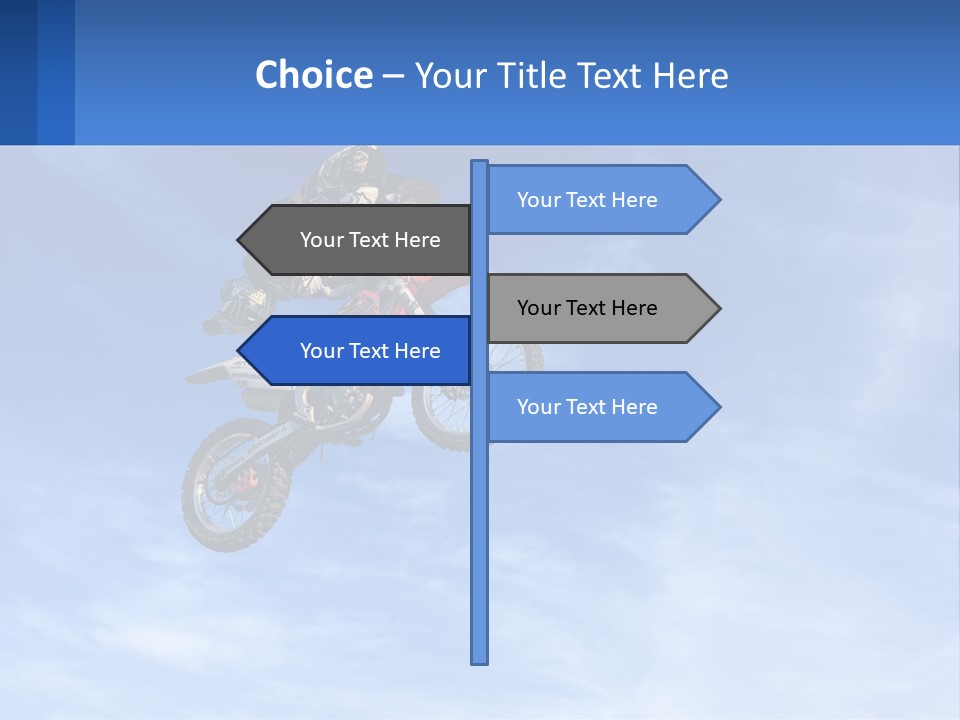 A Person On A Dirt Bike Jumping In The Air PowerPoint Template