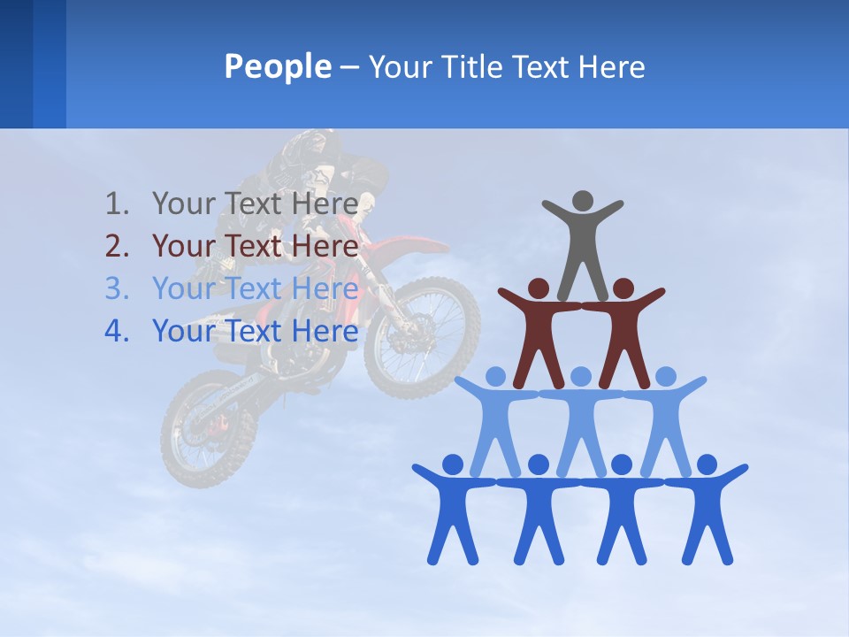 A Person On A Dirt Bike Jumping In The Air PowerPoint Template