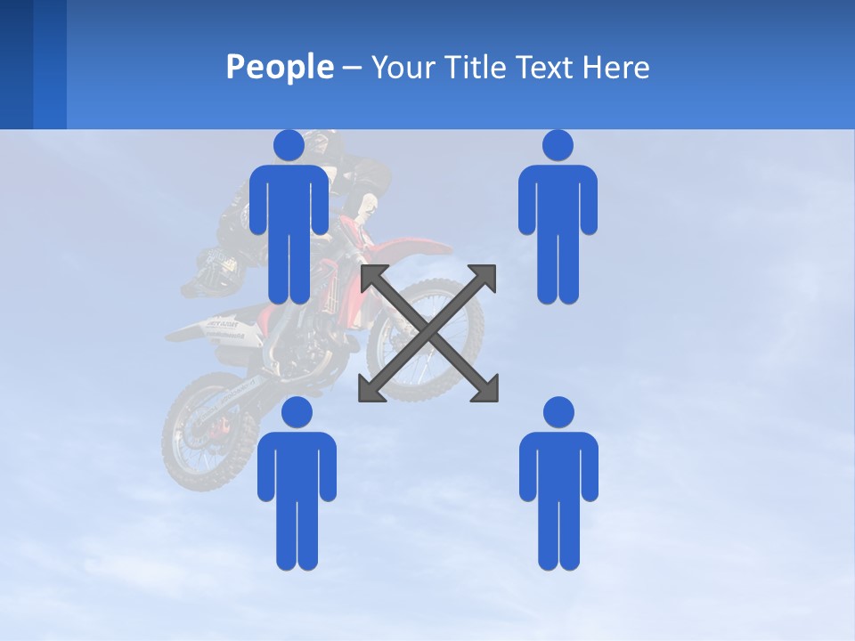 A Person On A Dirt Bike Jumping In The Air PowerPoint Template
