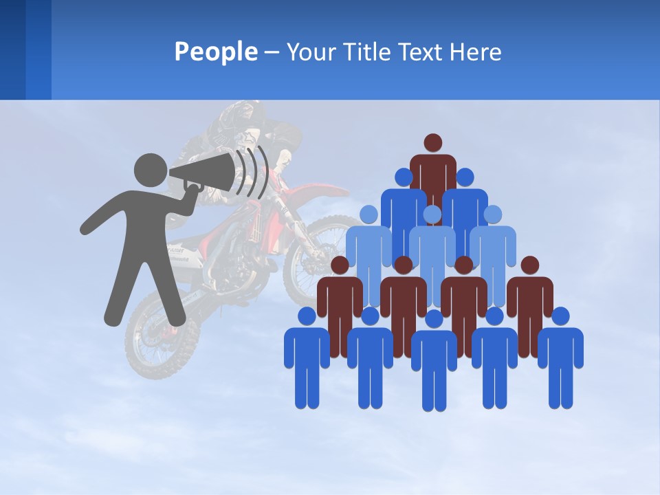 A Person On A Dirt Bike Jumping In The Air PowerPoint Template