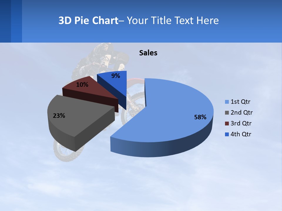 A Person On A Dirt Bike Jumping In The Air PowerPoint Template