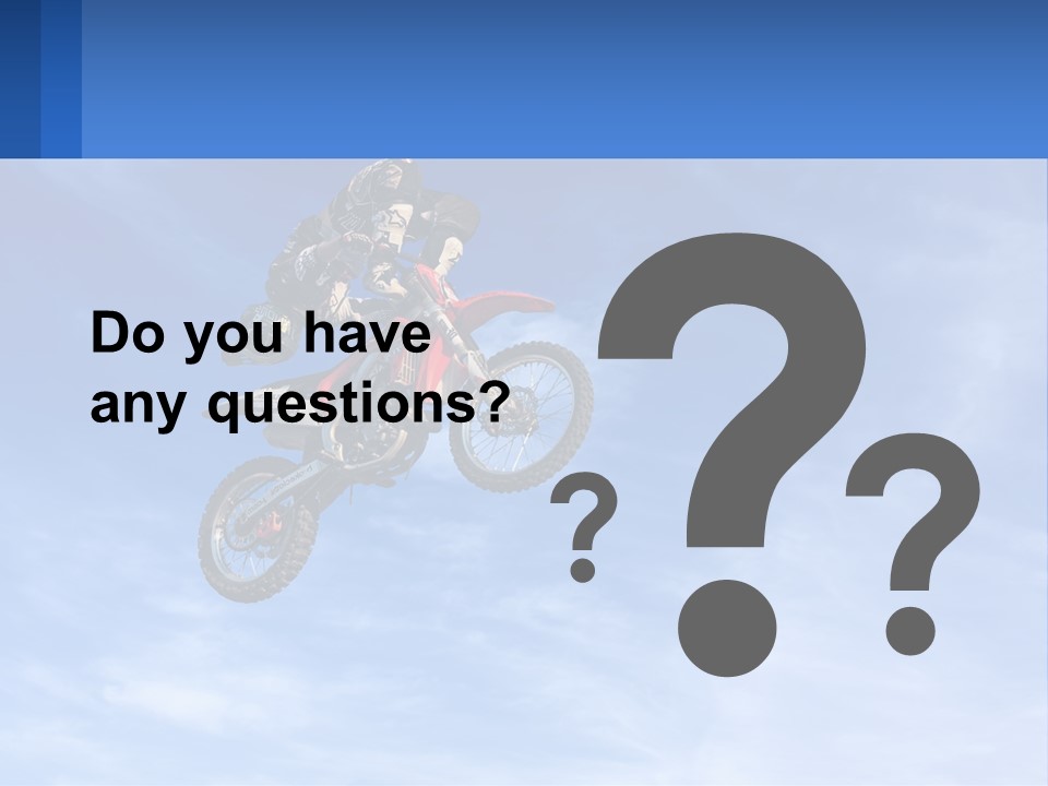A Person On A Dirt Bike Jumping In The Air PowerPoint Template