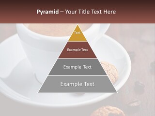 A Cup Of Coffee And A Cookie On A Saucer PowerPoint Template