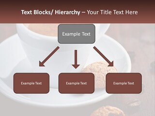 A Cup Of Coffee And A Cookie On A Saucer PowerPoint Template