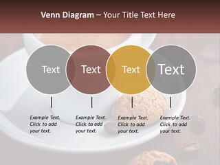 A Cup Of Coffee And A Cookie On A Saucer PowerPoint Template