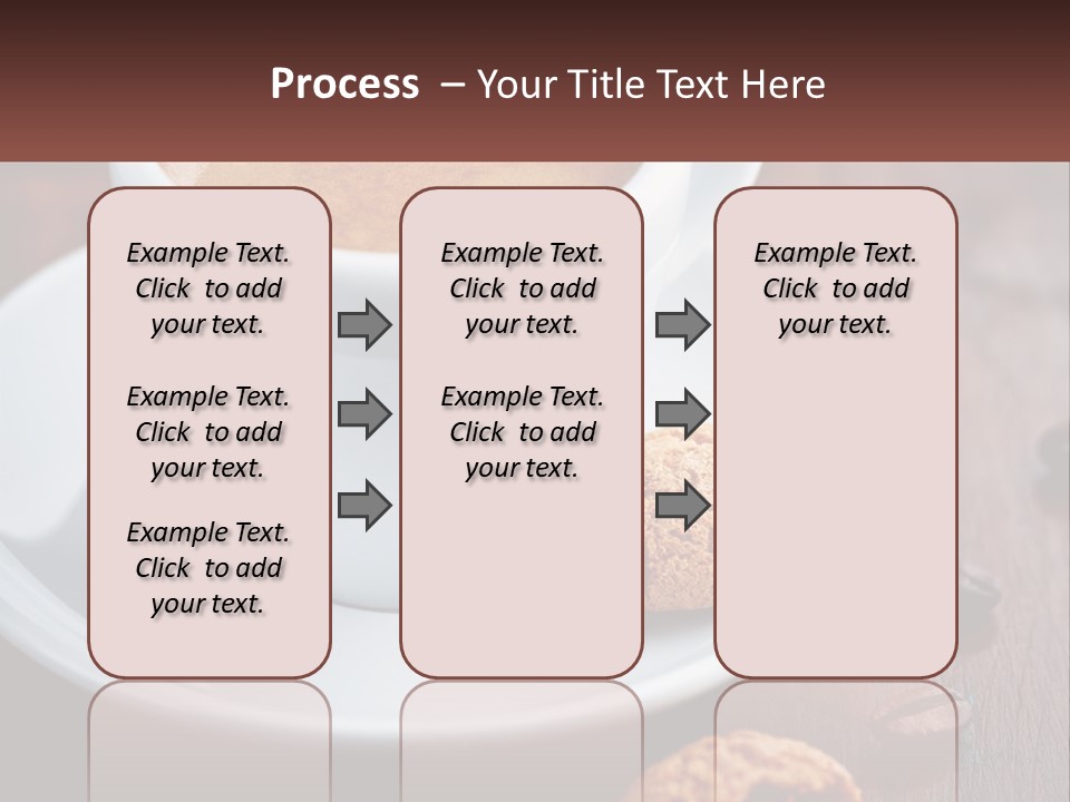 A Cup Of Coffee And A Cookie On A Saucer PowerPoint Template