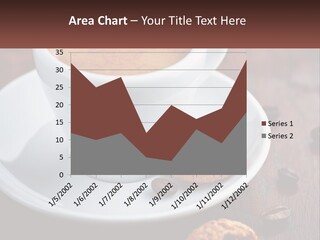 A Cup Of Coffee And A Cookie On A Saucer PowerPoint Template