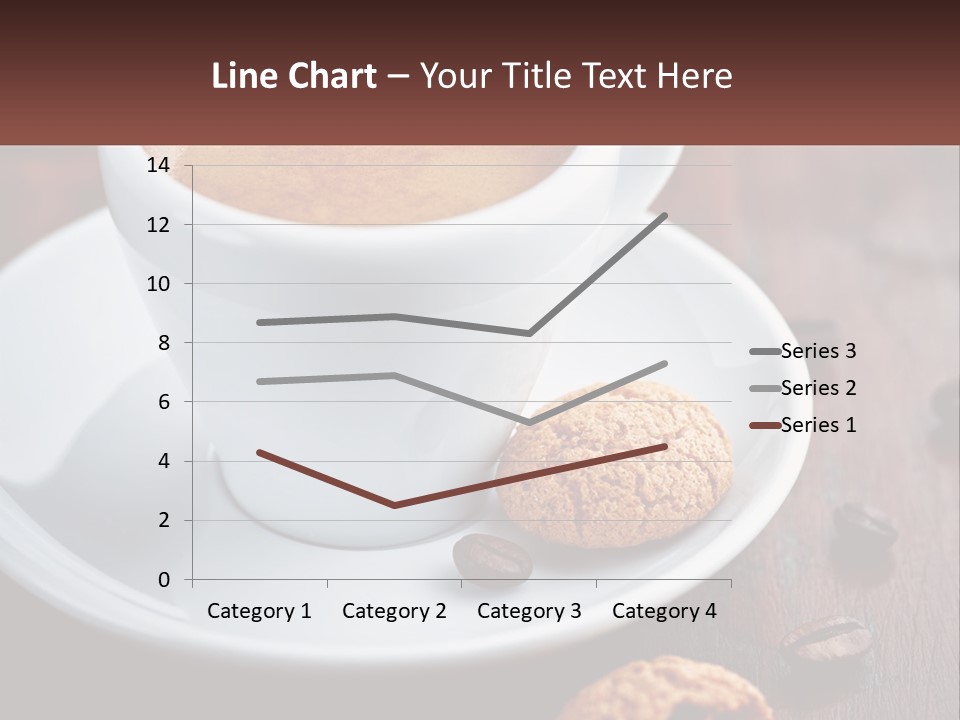 A Cup Of Coffee And A Cookie On A Saucer PowerPoint Template