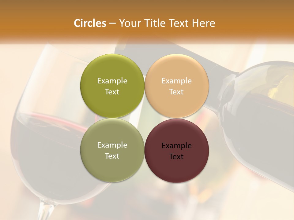 A Bottle Of Wine Being Poured Into A Glass PowerPoint Template