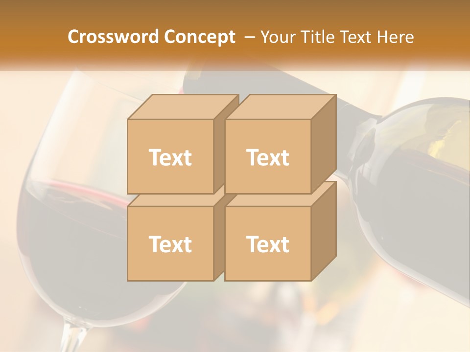 A Bottle Of Wine Being Poured Into A Glass PowerPoint Template