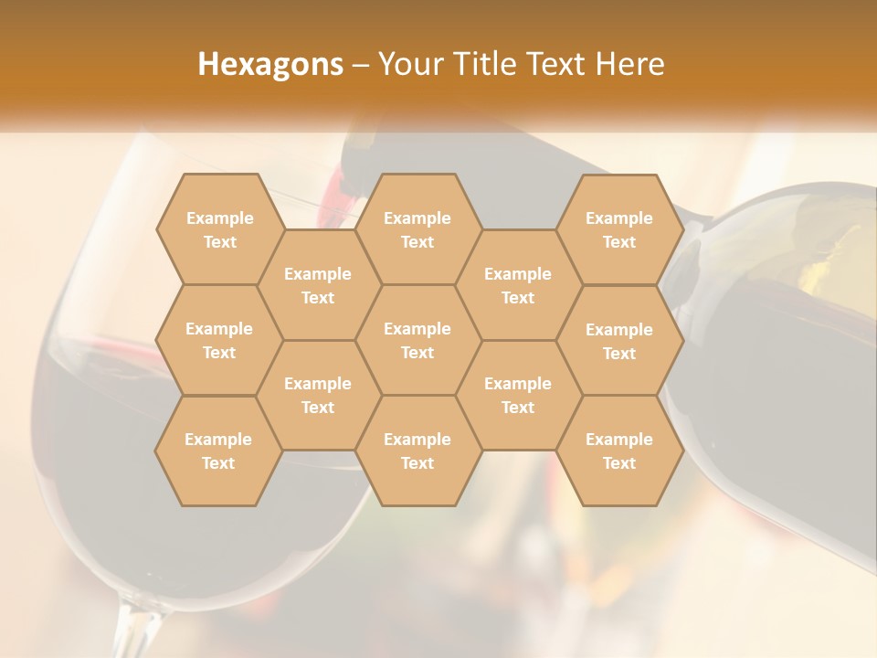 A Bottle Of Wine Being Poured Into A Glass PowerPoint Template