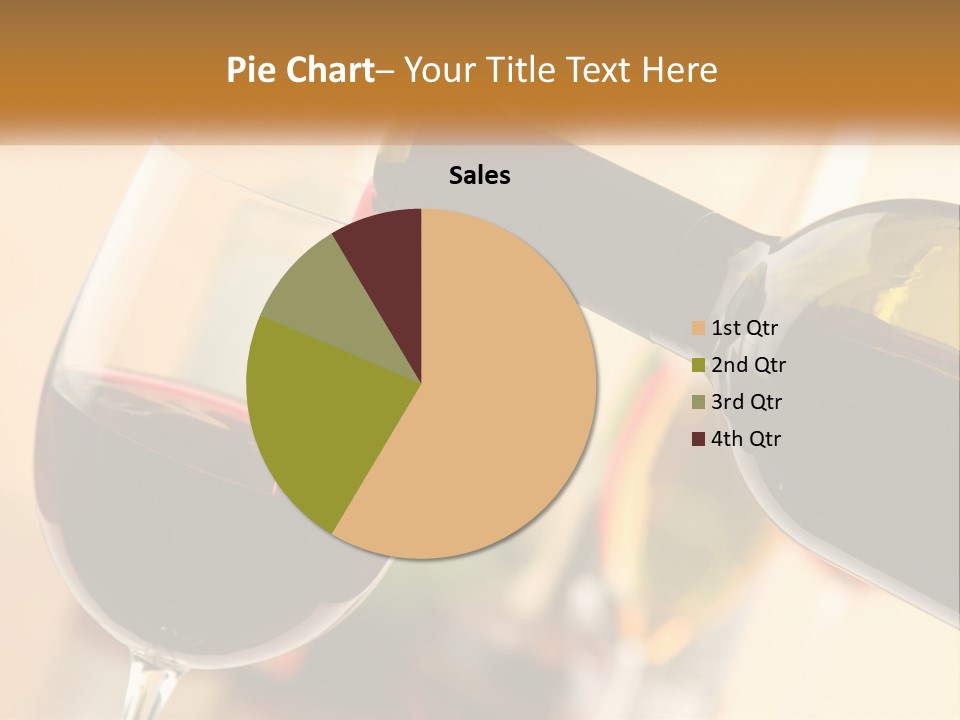 A Bottle Of Wine Being Poured Into A Glass PowerPoint Template