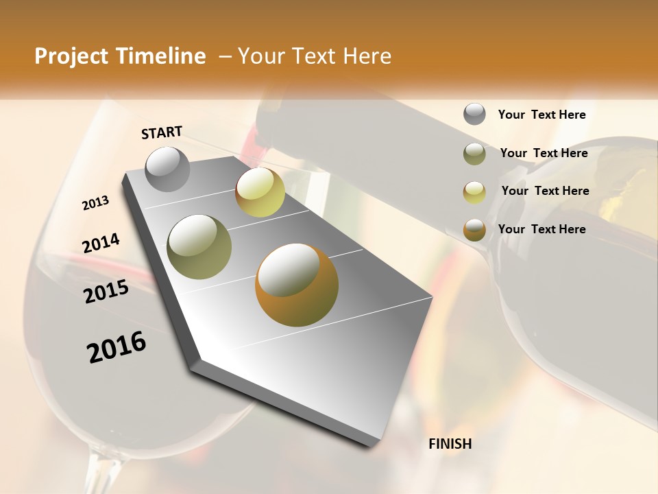 A Bottle Of Wine Being Poured Into A Glass PowerPoint Template