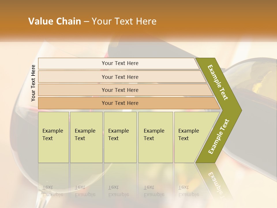 A Bottle Of Wine Being Poured Into A Glass PowerPoint Template