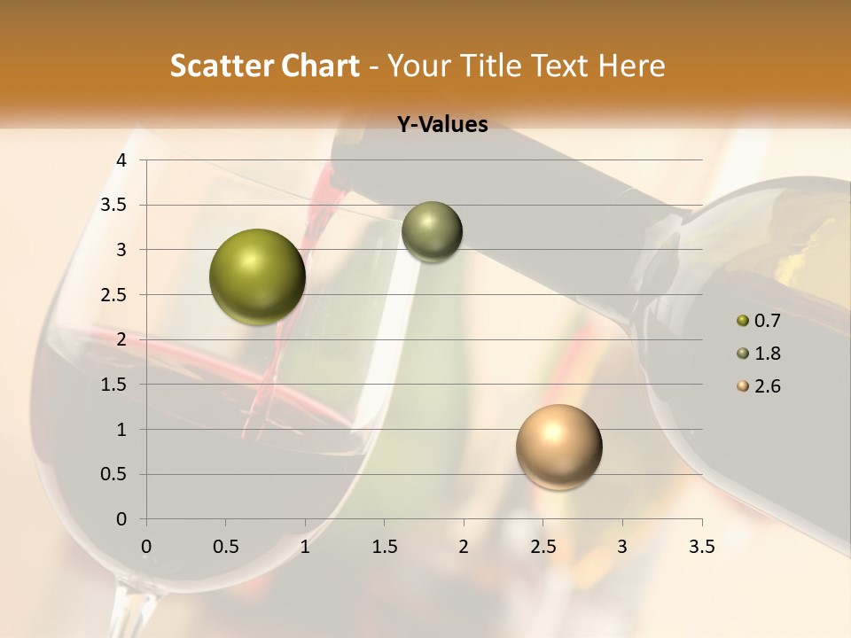 A Bottle Of Wine Being Poured Into A Glass PowerPoint Template
