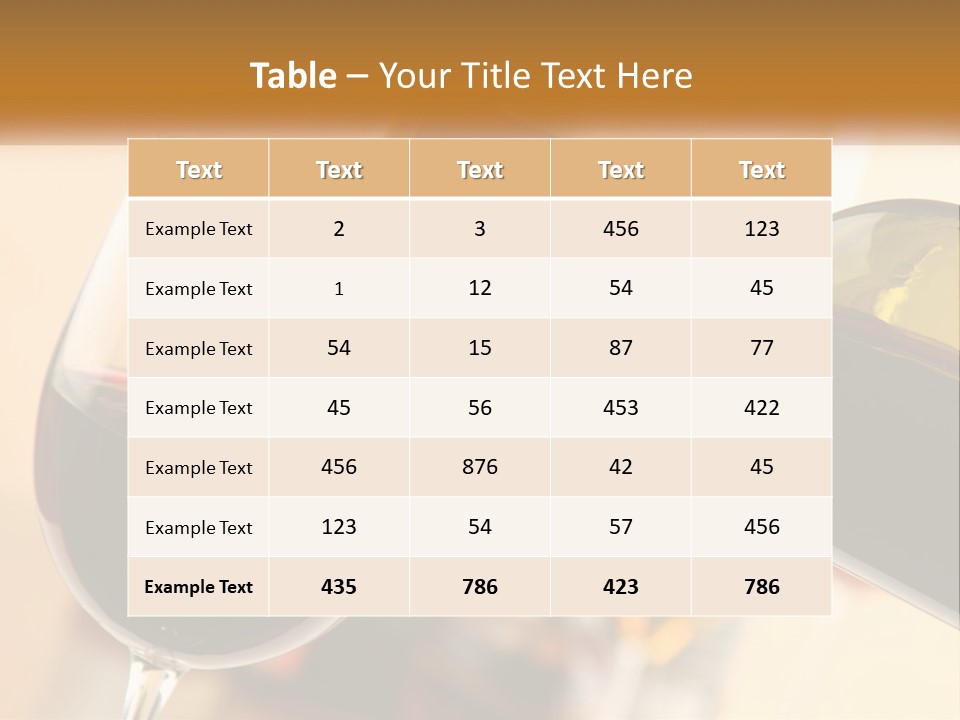 A Bottle Of Wine Being Poured Into A Glass PowerPoint Template