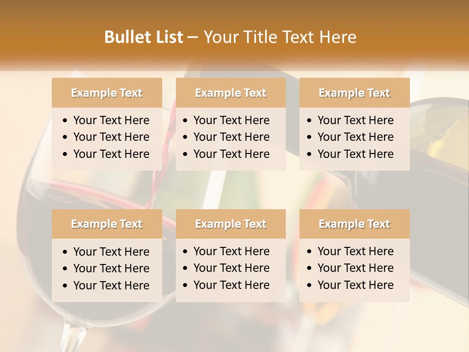 A Bottle Of Wine Being Poured Into A Glass PowerPoint Template